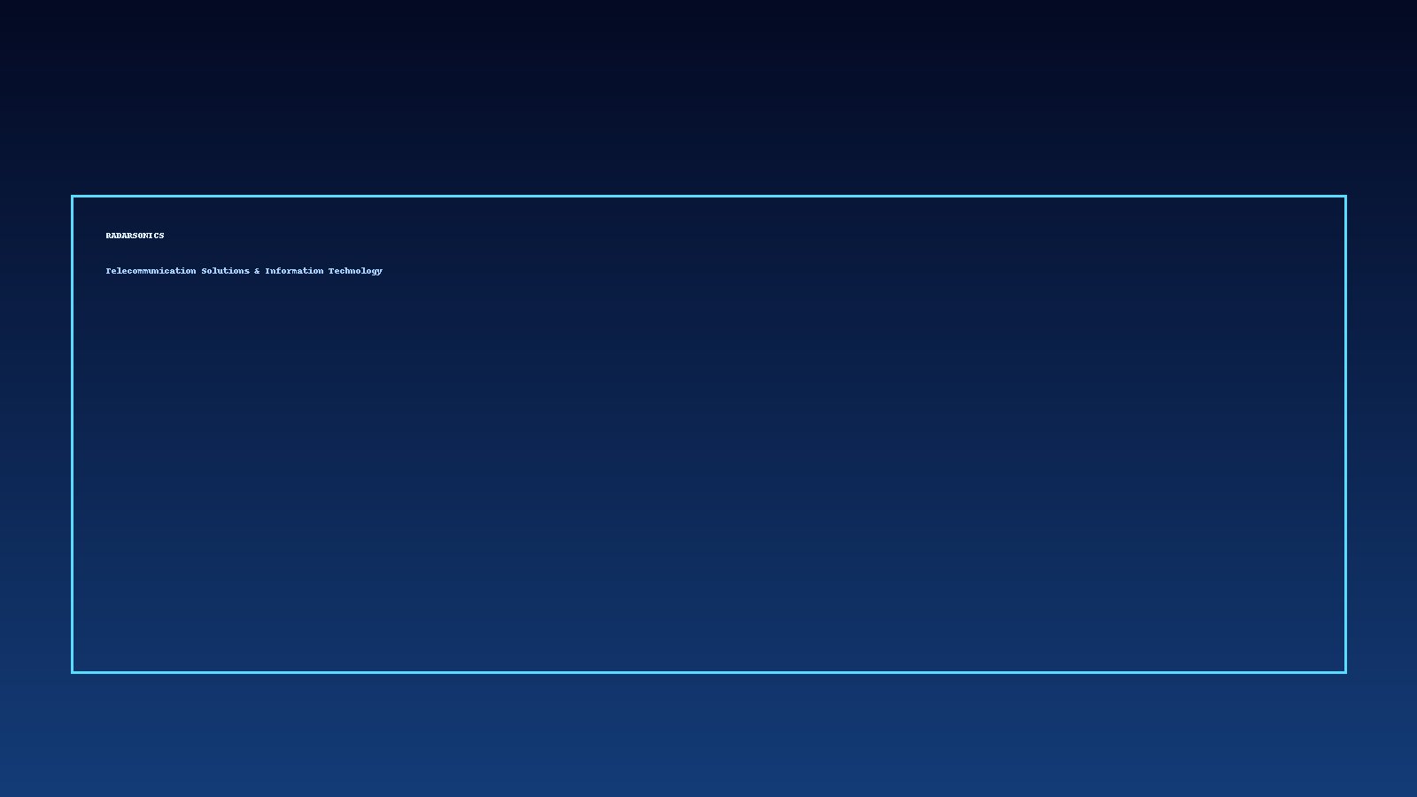 Radarsonics digital network visual